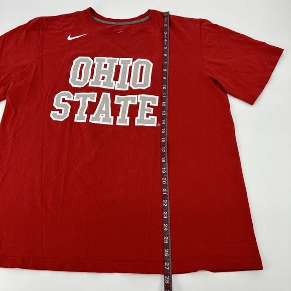 Men's Nike Regular Fit‎ The Ohio State Buckeyes Short Sleeve T-Shirt Red XL - Picture 6 of 9